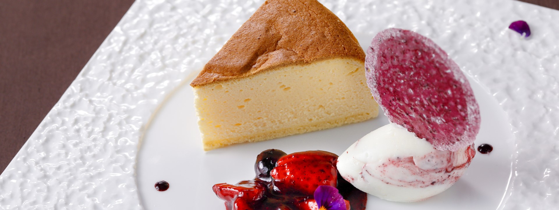 スフレチーズケーキ