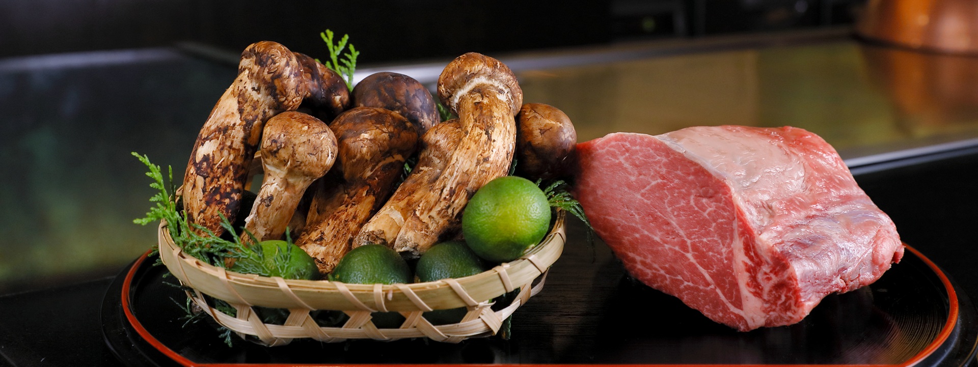 Autumn Delights: Camellia Flowers ~A Feast of Matsutake Mushrooms~